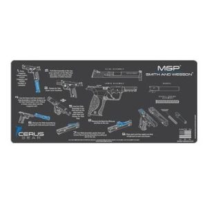 Cerus Gear S&W M&P Instructional 3mm ProMat 12" x 27" - Charcoal Gray