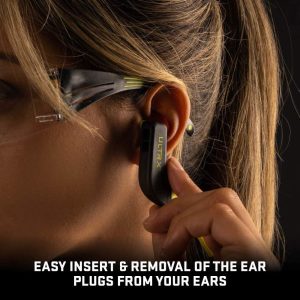 Allen ULTRX Wave Banded Passive Ear Plugs 22dB Grey Yellow