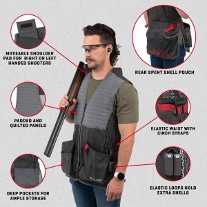 Allen Competitor Shooting Vest XL/2XL Grey