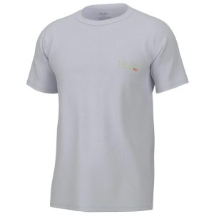 Huk Fly Line Short Sleeve Shirt White S
