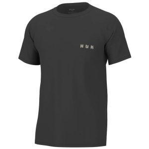 Huk Moon Trout Short Sleeve Shirt Volcanic Ash S