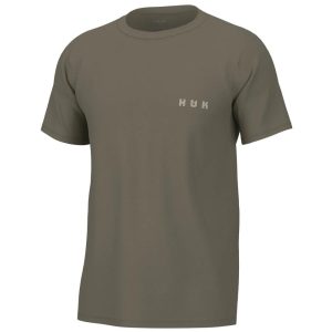 Huk Moon Trout Short Sleeve Shirt Overland Trek S