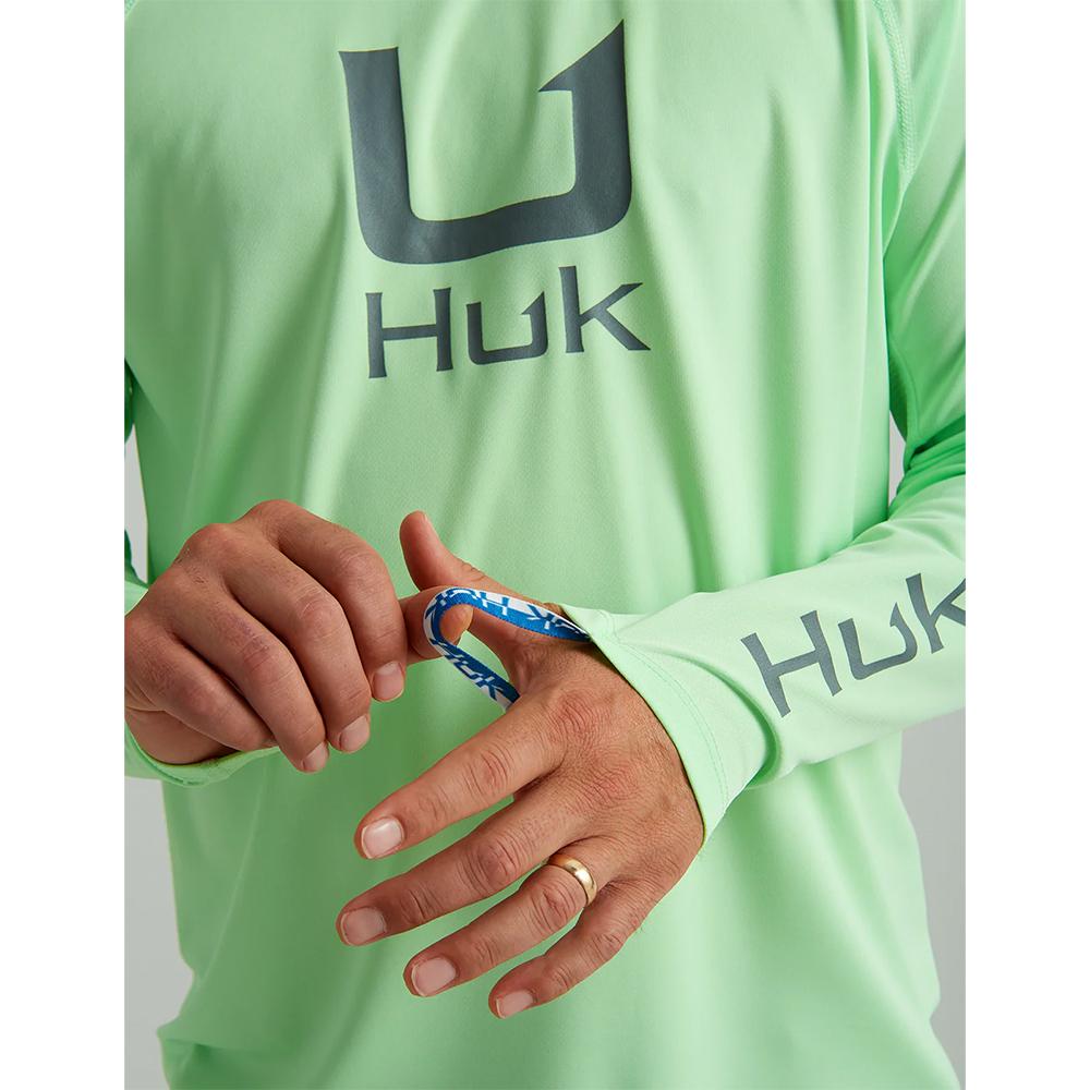 Huk Icon Crew Long Sleeve Shirt Patina 2XL