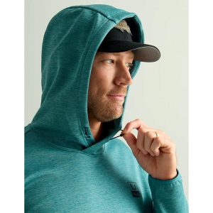 Huk Huk'd Up Performance Fleece Hoodie Storm Blue Heather XL