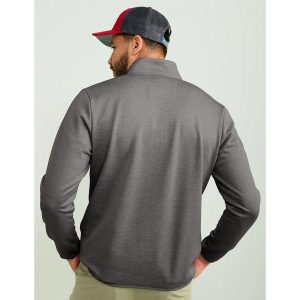 Huk Coldfront & Performance 1/4 Zip Long Sleeve Shirt Volcanic Ash Heather 2XL