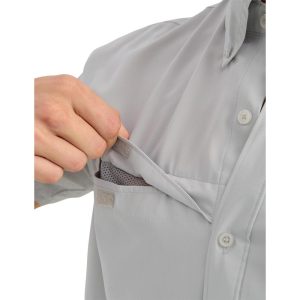 Huk Tide Point Short Sleeve Button Down Shirt Seagull 2XL