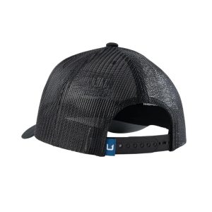 Huk Trophy Flag Trucker Hat Black
