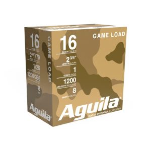 Aguila High Velocity Shotshells 16 ga 2-3/4" 1oz 1200 fps #8 25/ct
