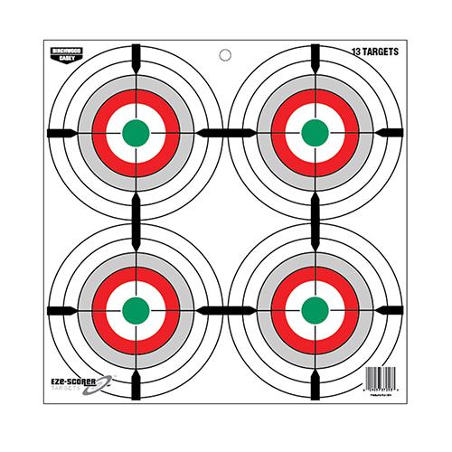 Birchwood Casey EZE-Scorer 12" Multiple Bull's-Eye Paper Target - 13/ct