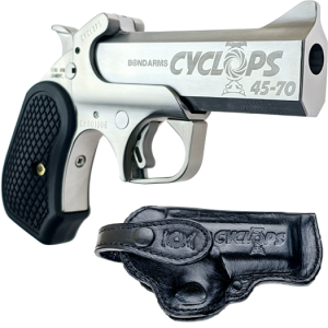 Bond Arms Cyclops Satin Package Handgun .45-70 Gov't Single Shot 4.25" Barrel Satin with Holster