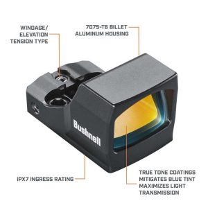 Bushnell RXC-200 Compact Reflex Sight 1x21mm Black