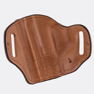 Bianchi Model 57 Remedy Holster Size 9 for Semi Autos and Small Revolvers Tan RH
