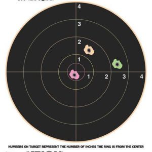 Champion VisiColor High-Visibility Paper Targets 8" Bull 8.5" X 11" 10/Pack