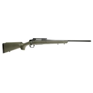 CVA Cascade Rifle 7mm Rem Mag 3rd Capacity 24" Threaded Cerakote Black Barrel OD Green Stock 0 MOA Pic Rail