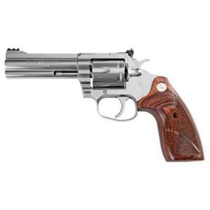Colt King Cobra Handgun .357 Rem Mag 6rd Capacity 4" Barrel Stainless Finish Wood Grips CA Compliant