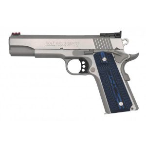 Colt Gold Cup Lite Handgun 9mm Luger 9rd Magazine 5" Barrel Stainless Finish G10 Grips