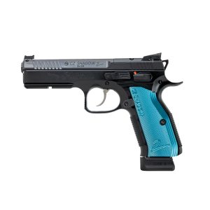 CZ Shadow 2 Optic Ready Handgun 9mm Luger 19rd Magazine 4.89" Barrel Black Frame Blue Grips