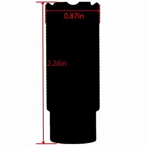 TacFire Linear Compensator Sound & Concussion Forwarder .223/5.56 1/2x28 Black
