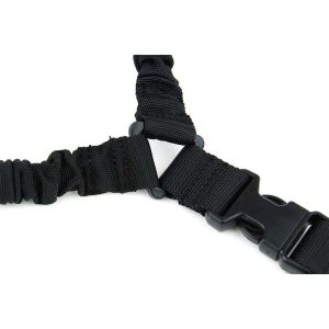 Tacfire One Point Double Bungee Rifle Sling Black