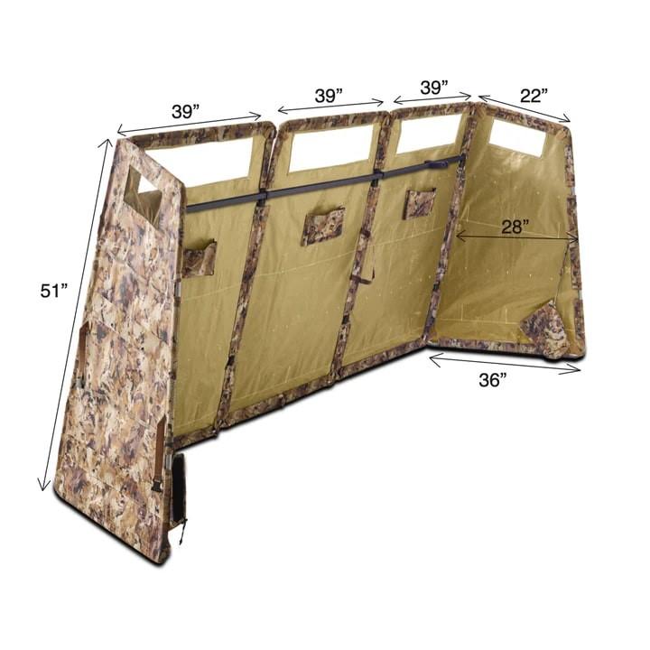 Rig'Em Right Panel Blind Optifade Marsh