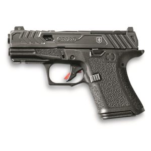 Shadow Systems CR920 War Poet Handgun 9mm Luger 10rd Magazines (2) 3.41 Barrel Black War Poet Slide Engraving with Night Sights Optic Ready