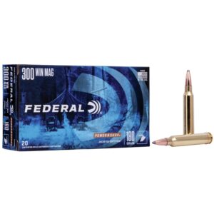 Federal Power-Shok Rifle Ammunition .300 Win Mag 150 gr SP 3150 fps - 20/ct