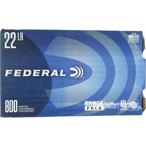 Federal Range Pack Rimfire Ammunition .22 LR 40 gr. LRN 1200 fps 800/ct