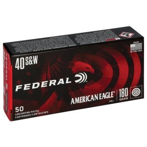 American Eagle Handgun Ammunition .40 S&W 180 gr 1000 fps FMJ 1000/ct