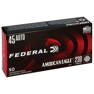 American Eagle Handgun Ammunition .45 ACP 230 gr FMJ 890 fps 1000/ct