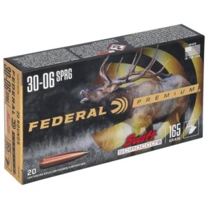 Federal Swift Scirocco II Rifle Ammunition .30-06 Sprg 165 gr Poly Tip 2800 fps 20/ct