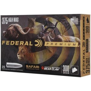 Federal Premium Cape-Shok Rifle Ammunition .375 H&H 300 gr TBBC 2400 fps - 20/ct