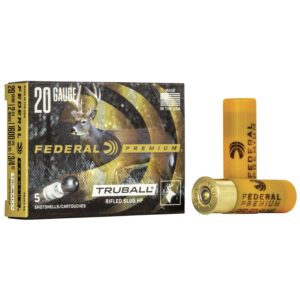 Federal Premium Vital-Shok TruBall Rifled Slug 20 ga 2 3/4"  3/4 oz Slug 1600 fps - 5/box