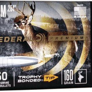 FEDERAL .284 CALIBER 160GR TROPHY BONDED TIP CB BULLET 50RD