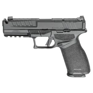 Springfield Echelon 4.5F Comp White-Dot Handgun 9mm Luger 17(1)&20(1) Magazines 4.5" Barrel Black Frame
