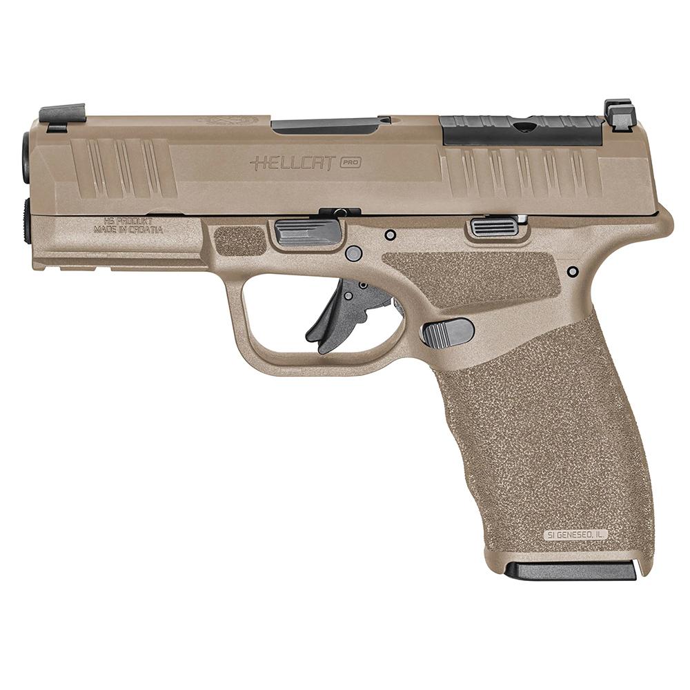 Springfield Armory Gear Up 2025 Hellcat Pro OSP Low Capacity 9mm Luger 10rd Magazines (5) 3.7" Barrel FDE with Bag and CT-1500