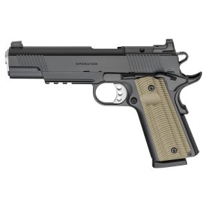 Springfield 1911 Operator AOS Handgun .45 ACP 8rd Magazine(2) 5'' Barrel  Black Frame VZ Grips