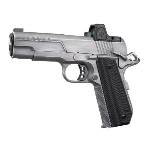 Ed Brown FX2 Compact Stainless Bobtail Handgun .45 Auto 7rd Magazine 4.25" Barrel  American Flag Serrations w/Trij RMRcc
