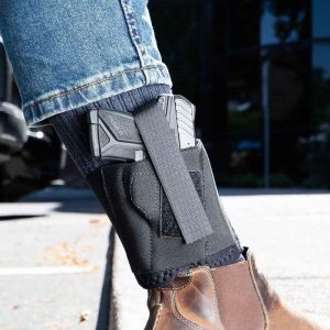 Galco Cop Ankle Band Ankle Holster for Glock 26 Gen 3-5 Black RH