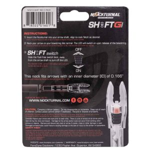 Nockturnal G-Nock Shift Red 3/pk .166 Arrow Diameter