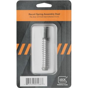 Glock Factory Recoil Spring Assembly Dual Fit 9mm Luger G17/G34 Gen 4 Marked 0-2-4 Pkg