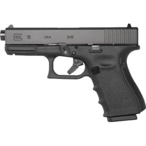 Glock 19 Gen 5 Handgun 9mm Luger 15/rd Magazines (3) 4.49" Threaded Barrel Black Austria
