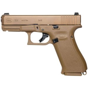 Glock 19x Gen 5 Handgun 9mm Luger 17/rd Magazines (2) 4.02" Barrel Coyote Night Sights Austria