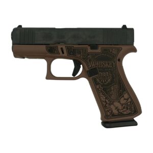 Glock 43x Custom "Country" Bourbon Handgun 9mm Luger 10rd Magazines (2) 3.4" Barrel Accessory Rail USA Made