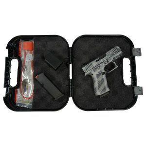 Glock 43X "US Flag" Distressed Gray Handgun 9mm Luger 10rd Magazines(2) 3.4" Barrel Accessory Rail USA Made