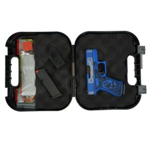 Glock 43X "Glock & Horses" Blue Handgun 9mm Luger 10rd Magazines(2) 3.4" Barrel Accessory Rail USA Made