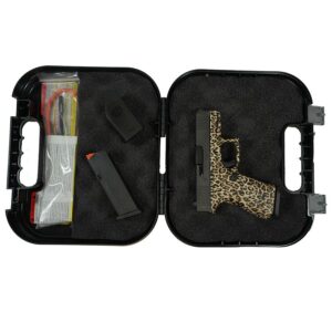 Glock 43X Leopard Print Frame Handgun 9mm Luger 10rd Magazines(2) 3.4" Barrel Accessory Rail USA Made