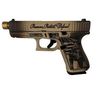 Glock 19 Gen 5 Custom "Constitution Model" Handgun 9mm Luger 15rd Magazines (3) 4.6" Threaded Barrel USA