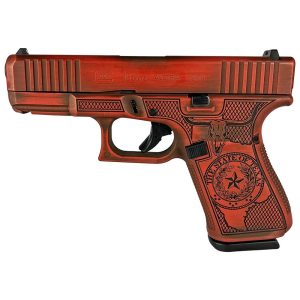 Glock 19 Gen 5 Custom "Texas Orange" Handgun 9mm Luger 15rd Magazines (3) 4.02" Barrel Austria
