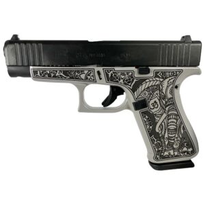 Glock 48 Custom "Gray Steel Elephant Engraved" Handgun 9mm Luger 10/rd Magazines (2) 4.17" Barrel Austria