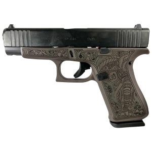 Glock 48 Custom "Vortex Bronze Elephant Engraved" Handgun 9mm Luger 10/rd Magazines (2) 4.17" Barrel Austria